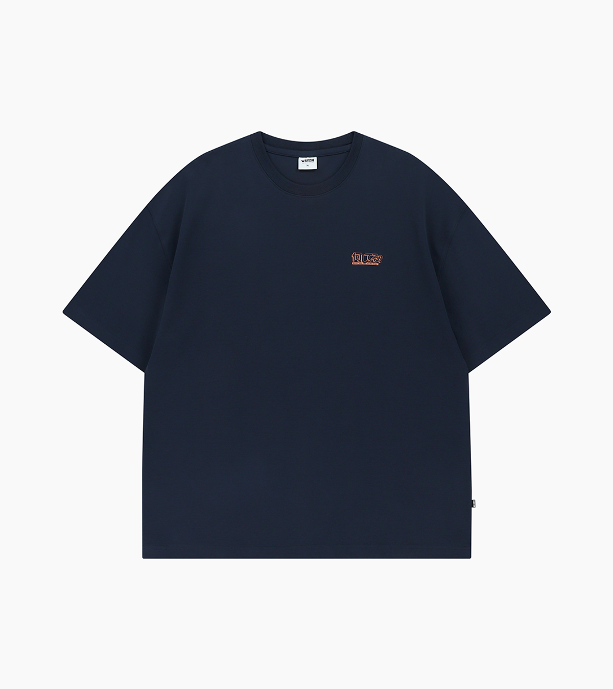 웨이든(WAYDN) 카투닉 OG 오버핏 반소매 네이비