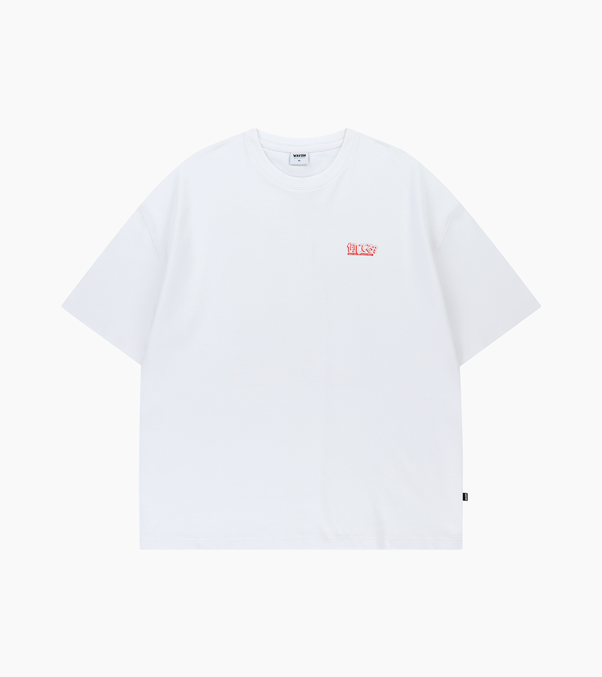 웨이든(WAYDN) 카투닉 OG 오버핏 반소매 화이트