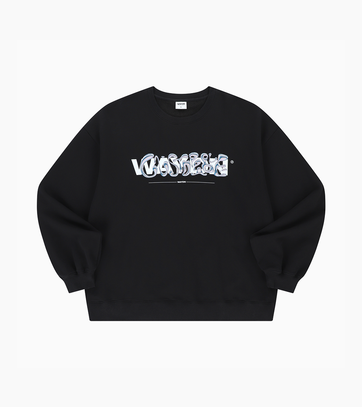 웨이든(WAYDN) 언터쳐블 OG 오버핏 맨투맨 블랙