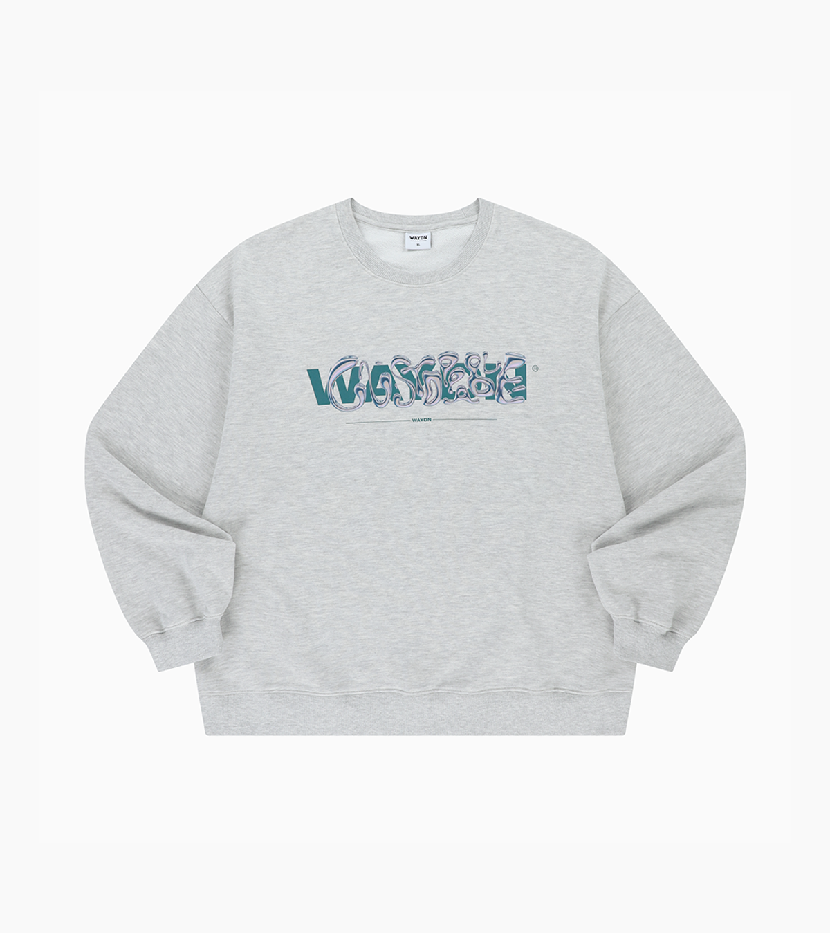 웨이든(WAYDN) 언터쳐블 OG 오버핏 맨투맨 멜란지그레이