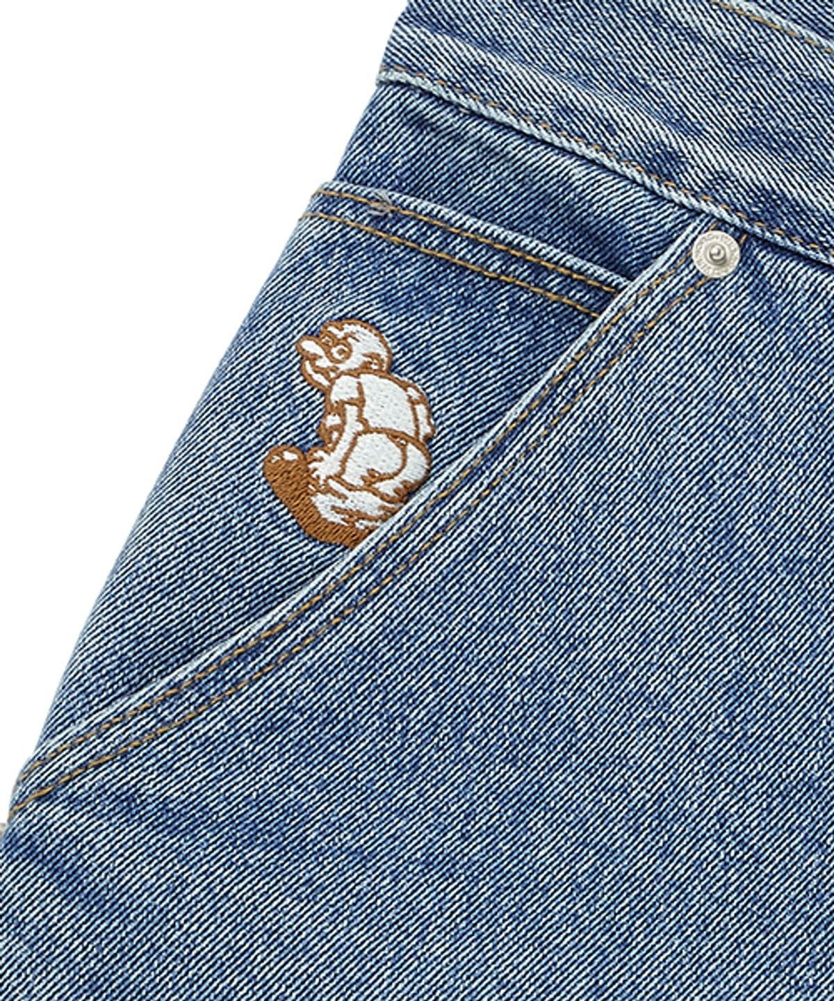 위캔더스(WKNDRS) DRAGGY WORK SHORTS (DENIM)