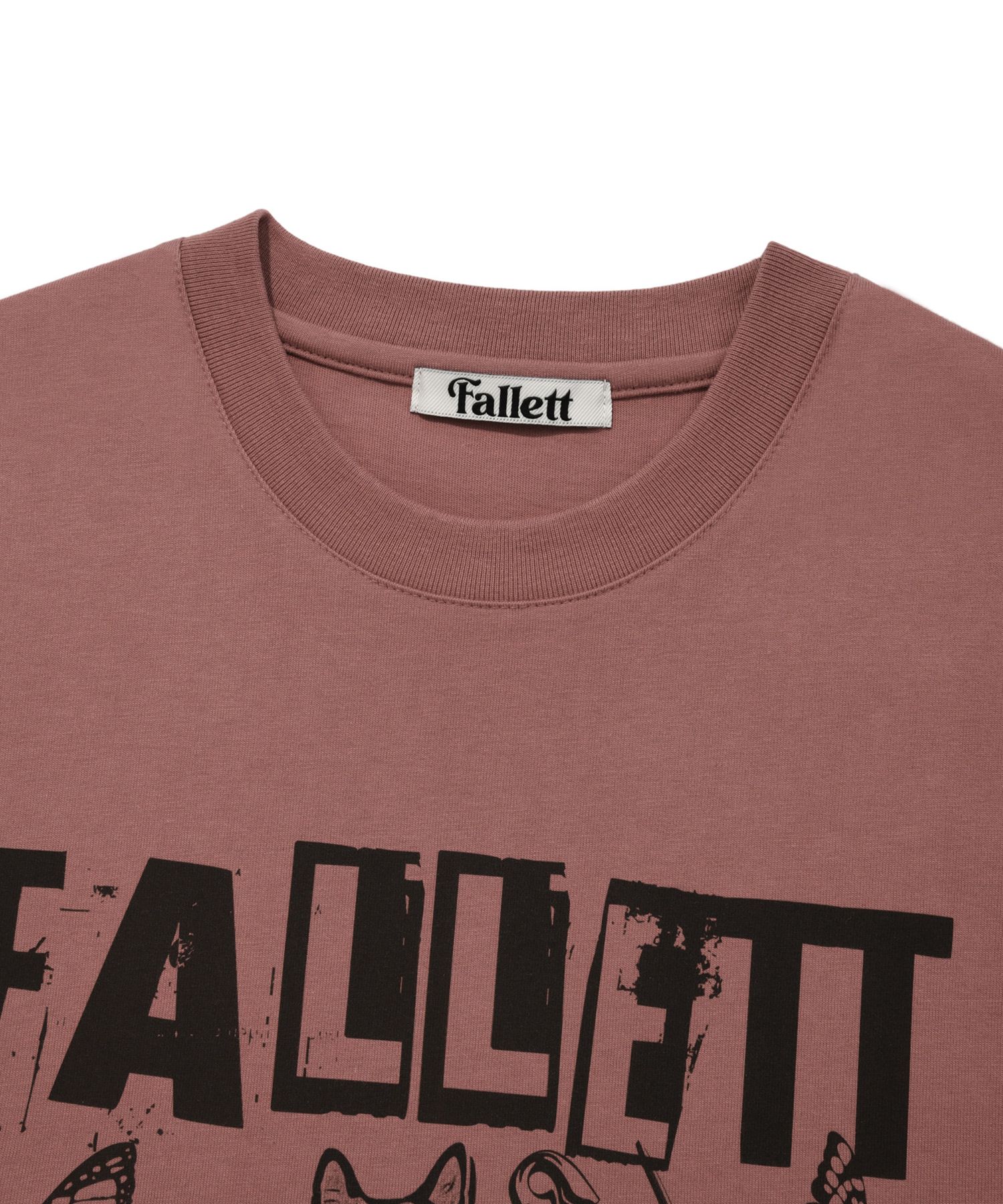 Tシャツ・カットソー Fallett Rock Star Nero Short Sleeve T-shirt 4HA092 ☆Fallett☆送料込☆韓国☆大人気☆ROCK STAR NERO SHORT SLEEVE
