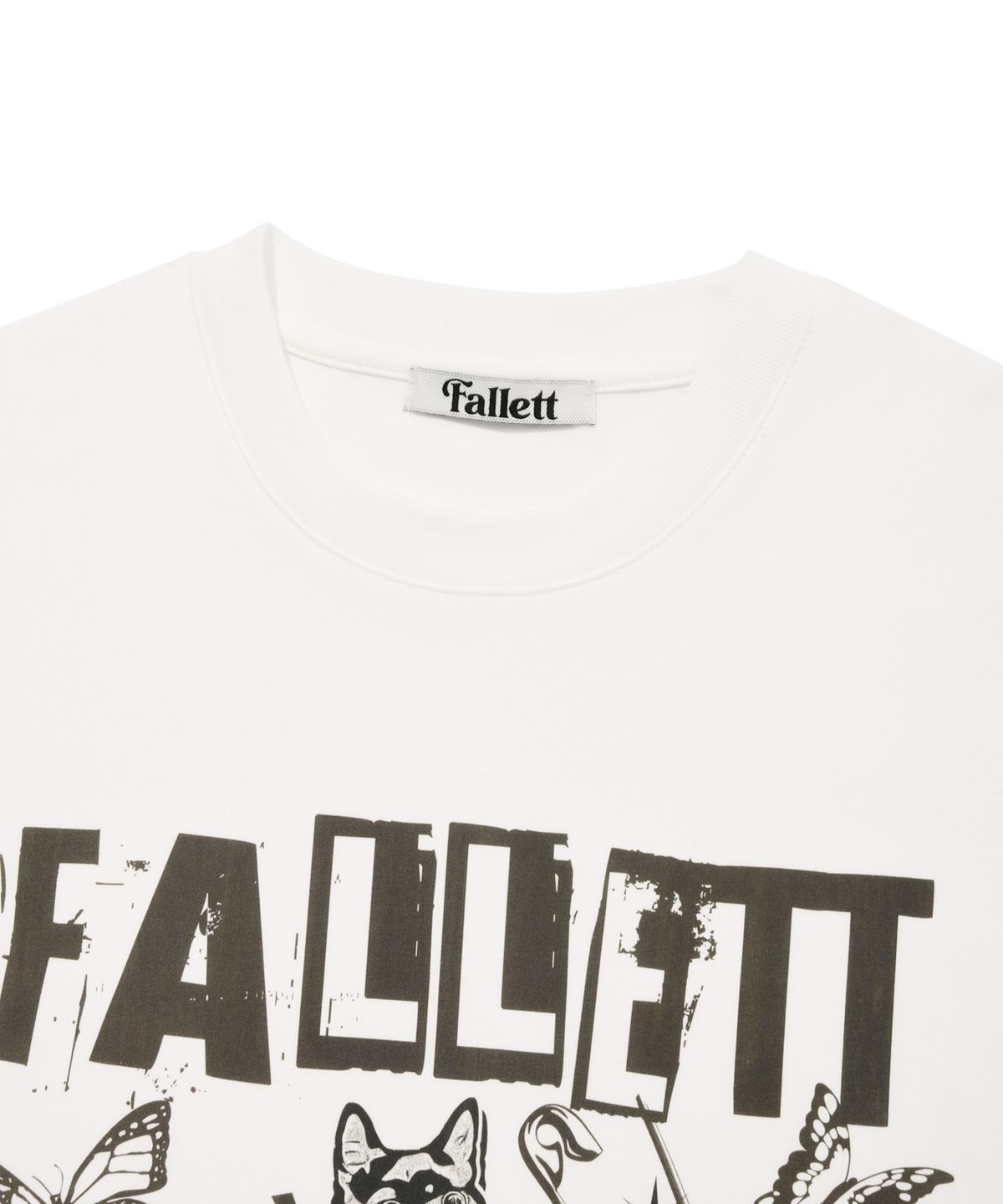 팔렛(FALLETT) 락 스타 네로 반팔티 화이트