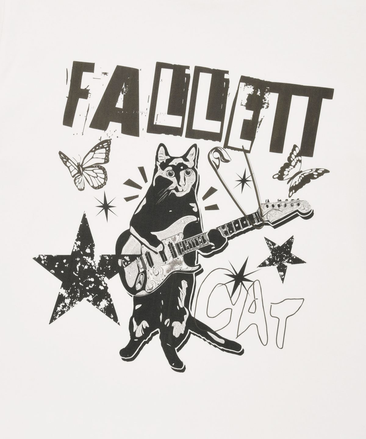 팔렛(FALLETT) 락 스타 네로 반팔티 화이트