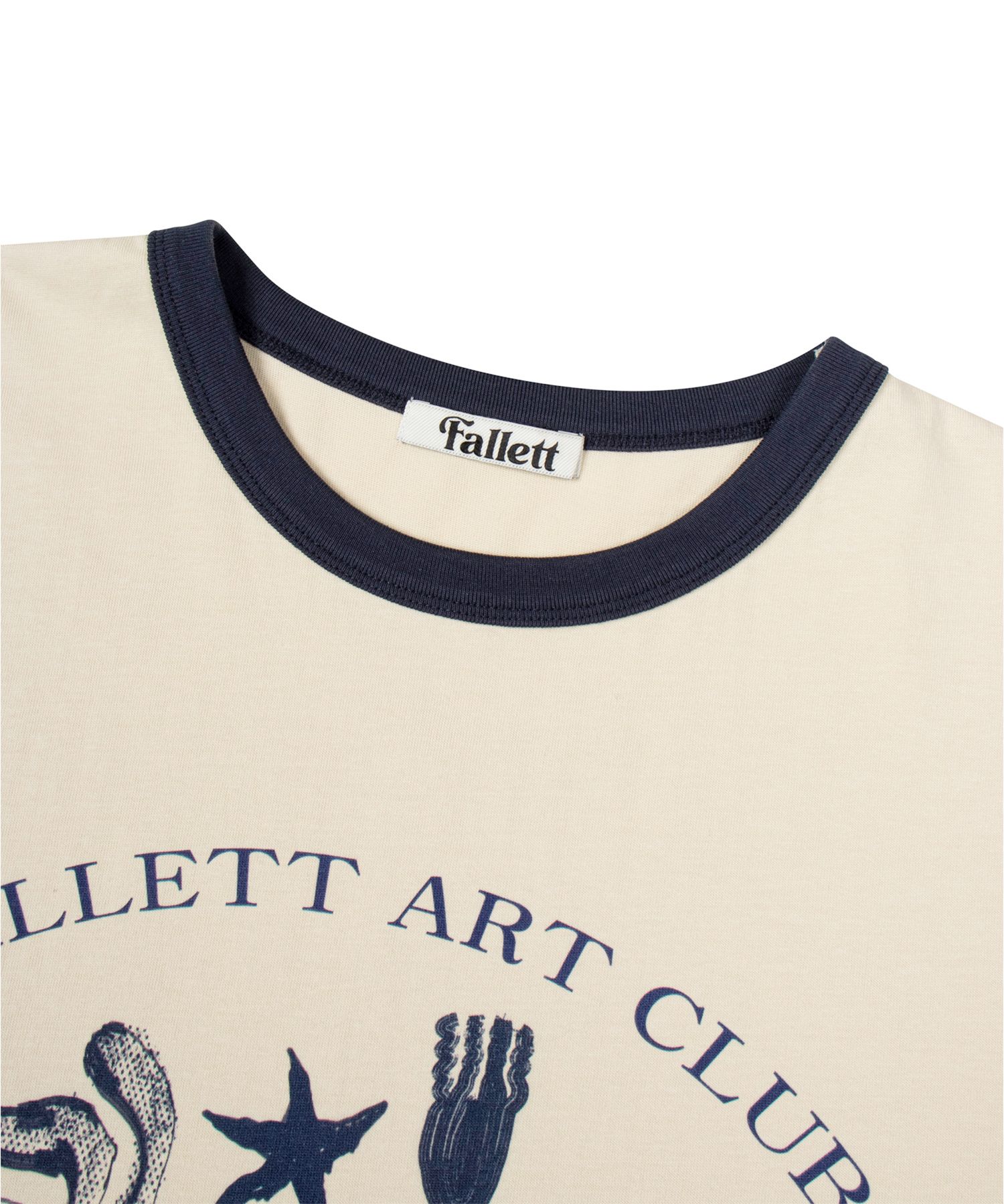 Tシャツ・カットソー Fallett Art Club Ringer Short sleeve T-shirt 4HA090 MUSINSA | FALLETT Art Club Ringer Short-sleeved T-shirt Beige