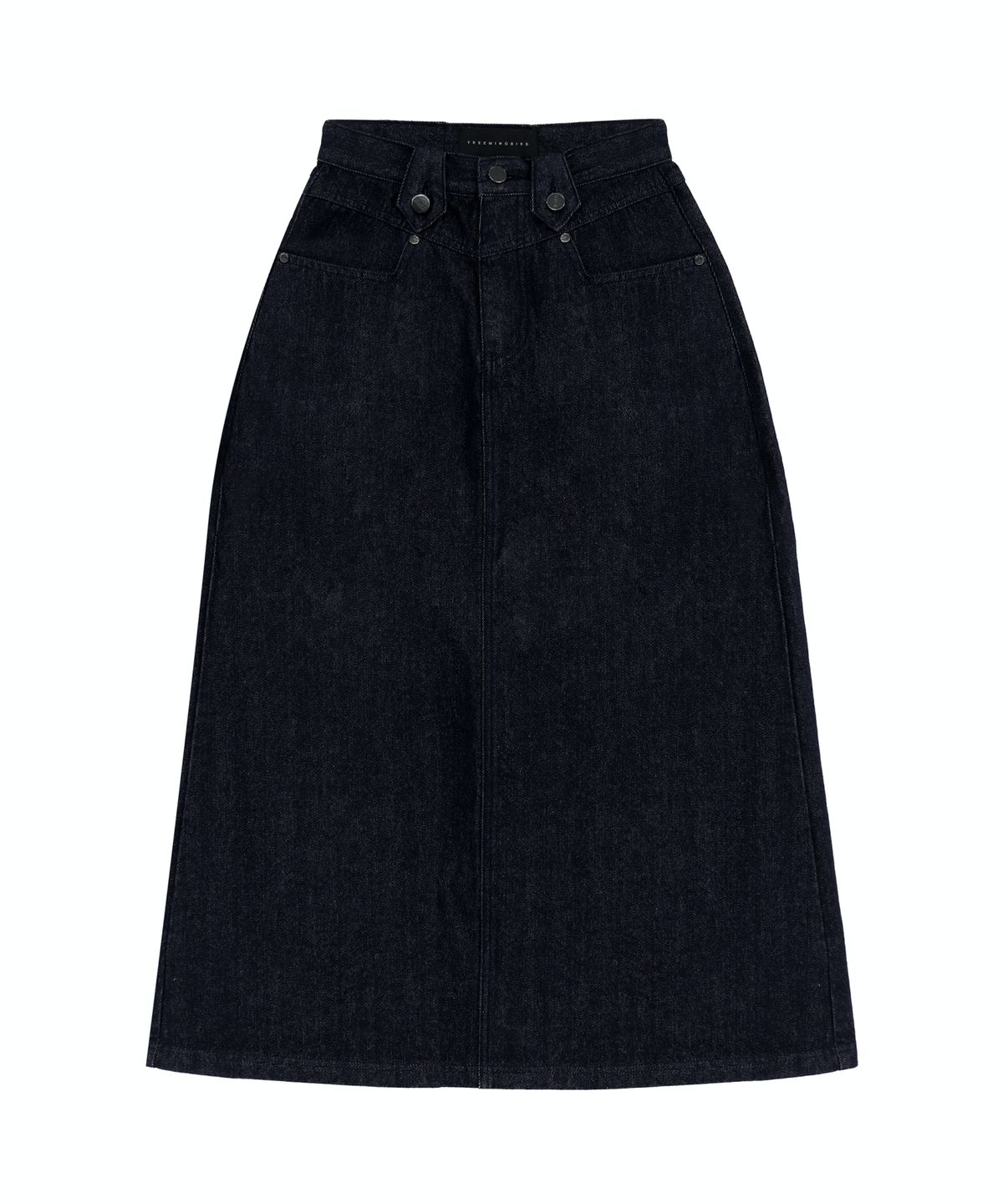 트리밍버드(TREEMINGBIRD) Front Yoke Denim Long Skirt [ Raw Denim ]
