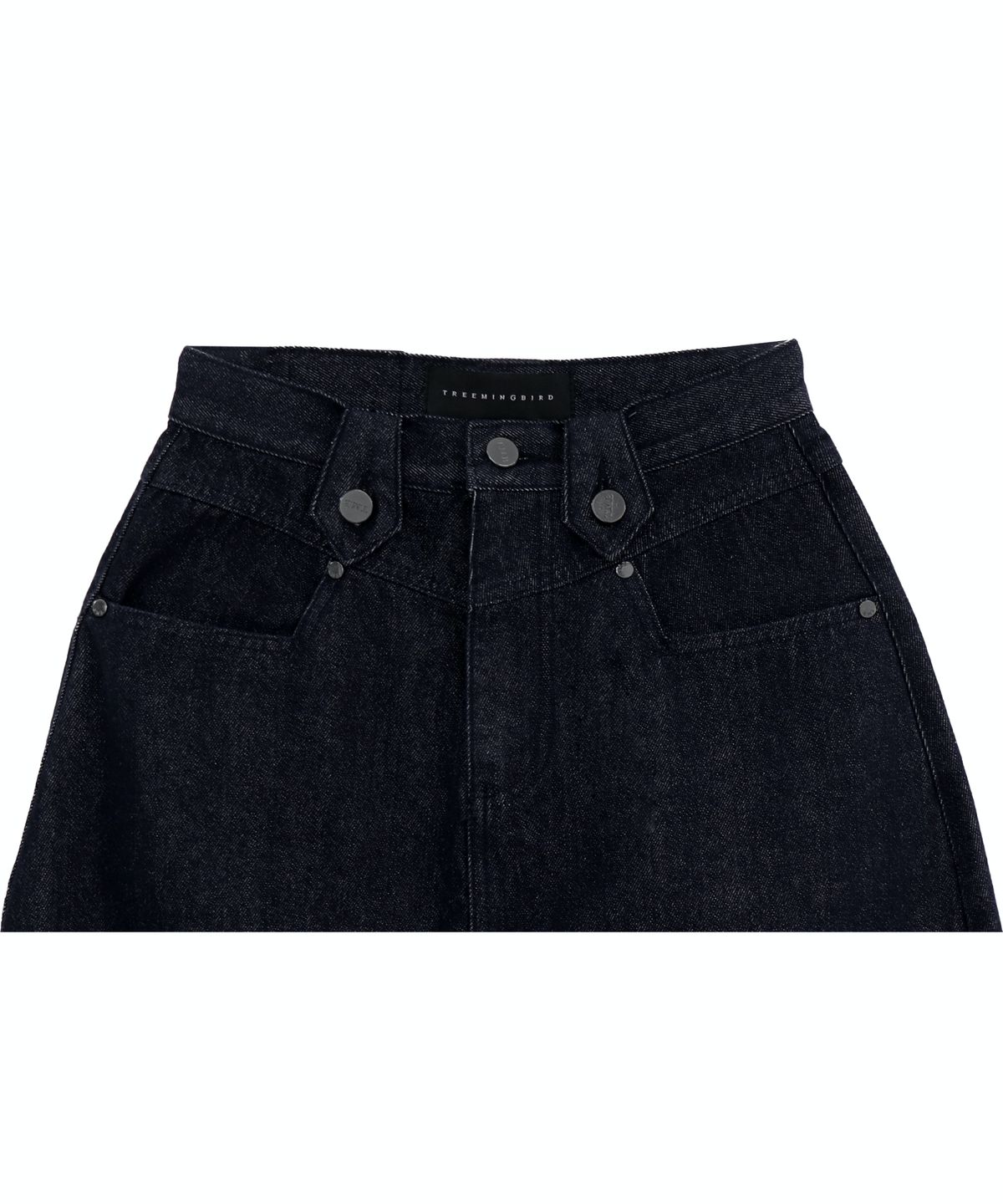 트리밍버드(TREEMINGBIRD) Front Yoke Denim Long Skirt [ Raw Denim ]