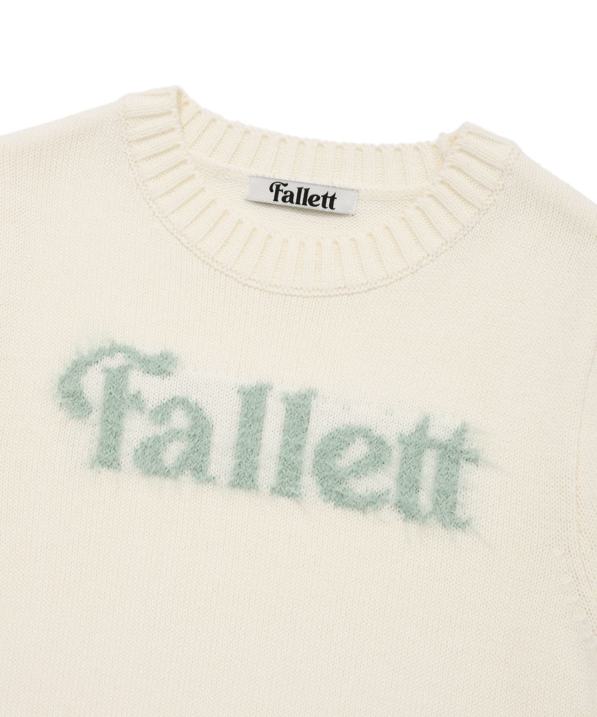 팔렛(FALLETT) 스토리 로고 썸머 니트 아이보리