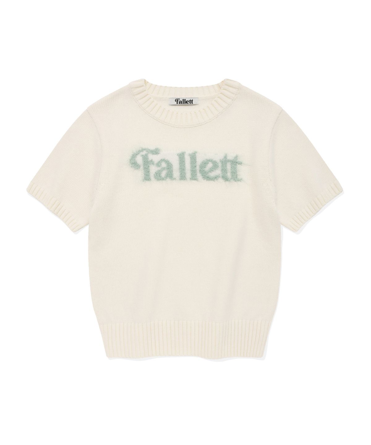 팔렛(FALLETT) 스토리 로고 썸머 니트 아이보리
