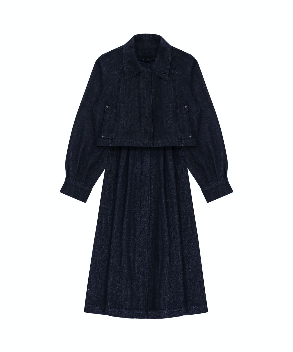 트리밍버드(TREEMINGBIRD) Denim 3-way Trench Coat [ Raw Denim ]