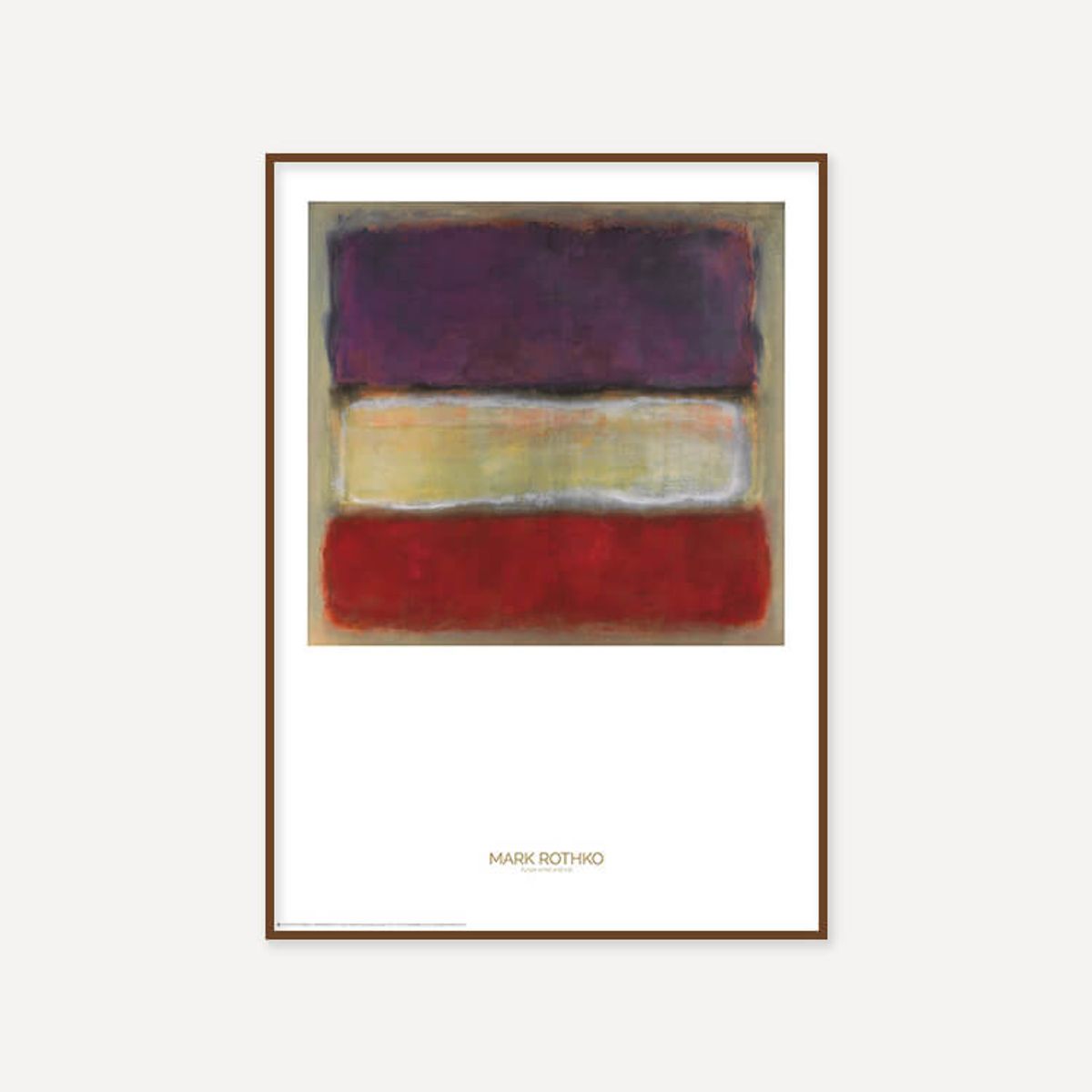 그릿시즌(GREET SEASON) 마크 로스코 Purple, White and Red, 1953 (액자 포함)