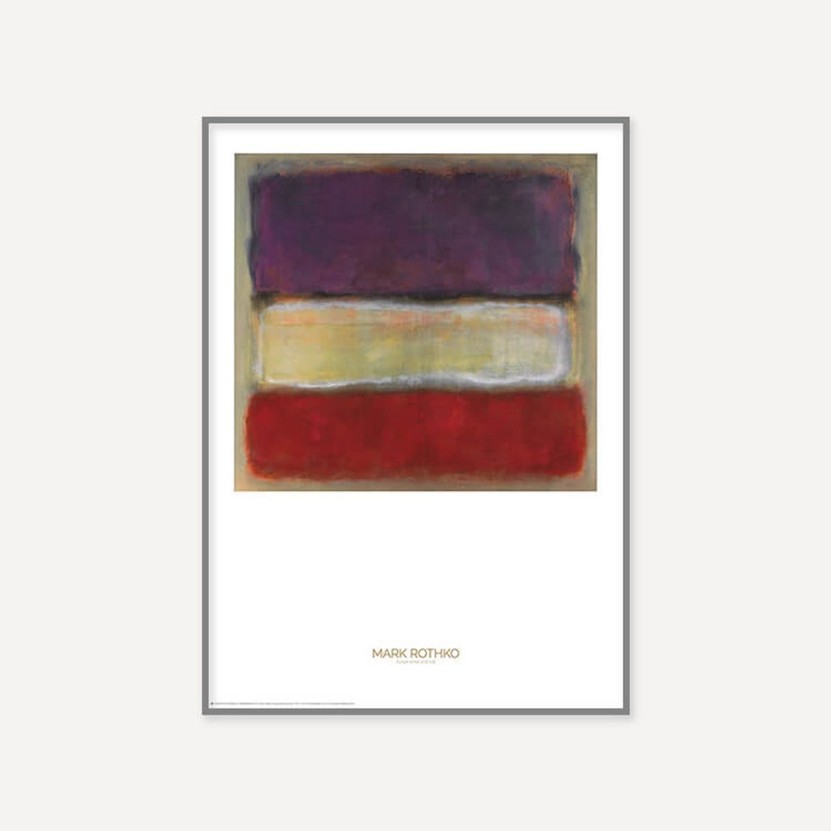 그릿시즌(GREET SEASON) 마크 로스코 Purple, White and Red, 1953 (액자 포함)