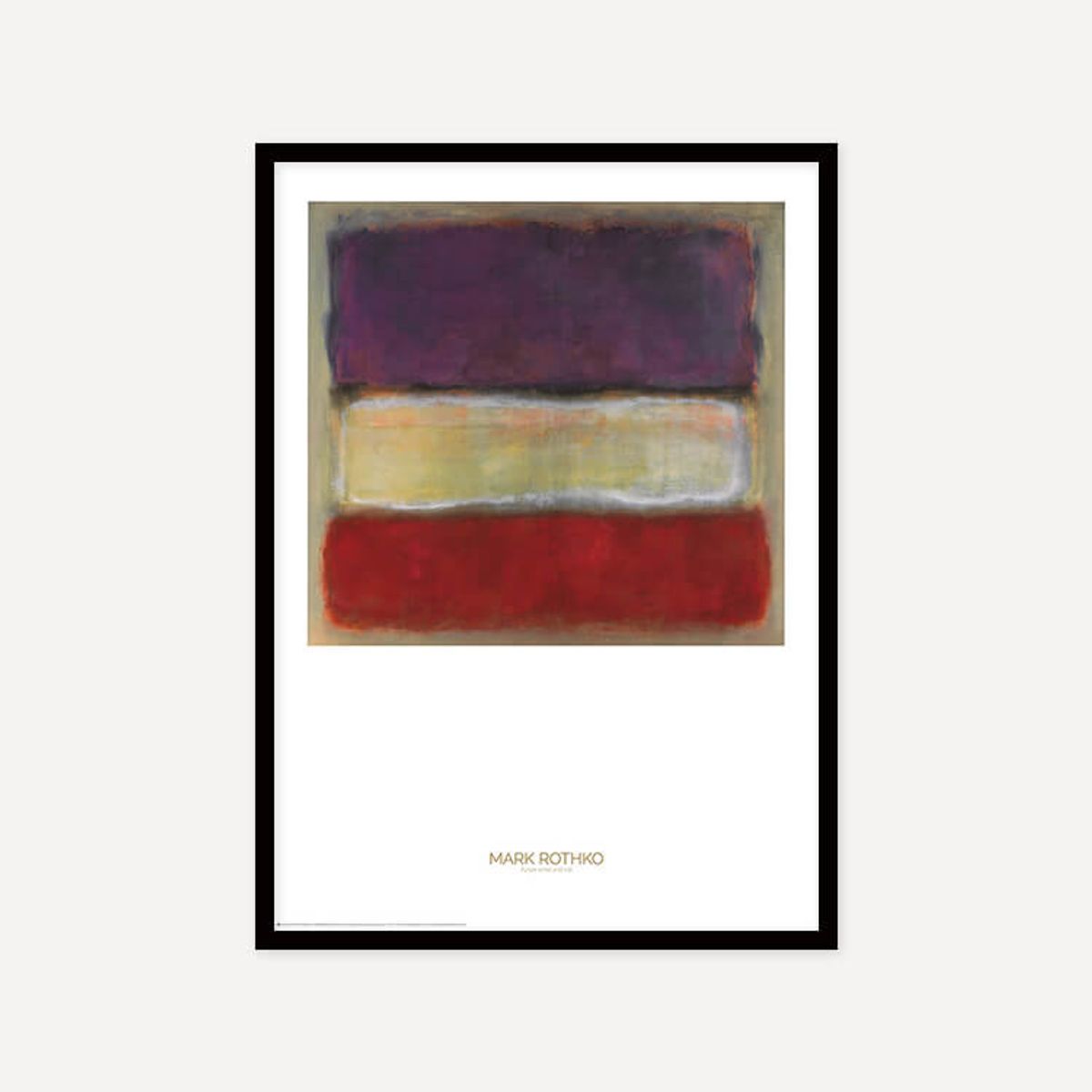 그릿시즌(GREET SEASON) 마크 로스코 Purple, White and Red, 1953 (액자 포함)