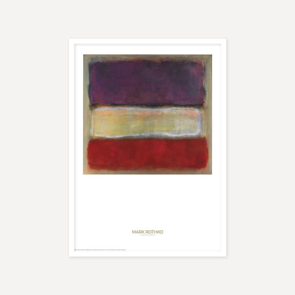 그릿시즌(GREET SEASON) 마크 로스코 Purple, White and Red, 1953 (액자 포함)