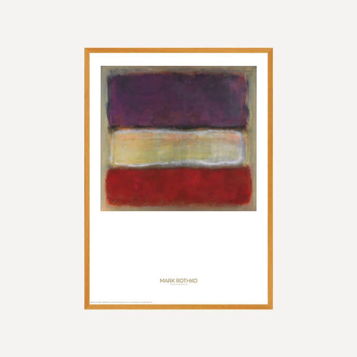 그릿시즌(GREET SEASON) 마크 로스코 Purple, White and Red, 1953 (액자 포함)