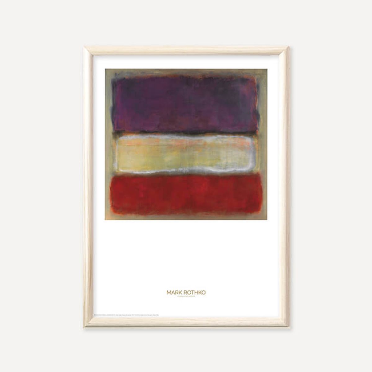 그릿시즌(GREET SEASON) 마크 로스코 Purple, White and Red, 1953 (액자 포함)