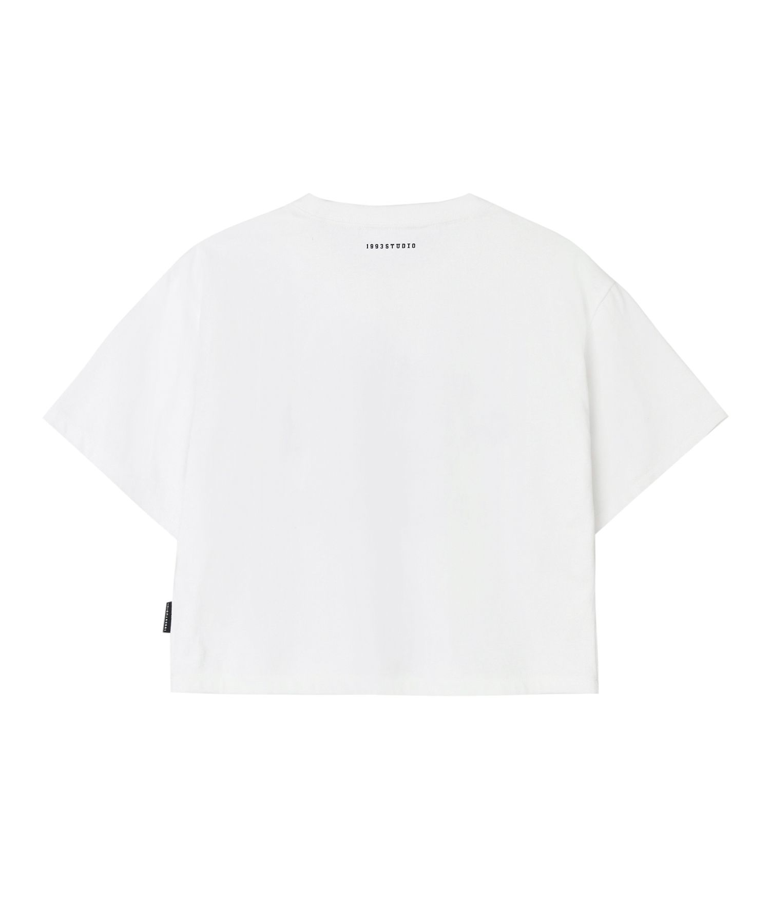 Tシャツ・カットソー 1993STUDIO STUDIO 93 AUTHENTIC CROP T-SHIRT 4FK1102 MUSINSA | 1993STUDIO Studio 93 Authentic Cropped T-shirt_White