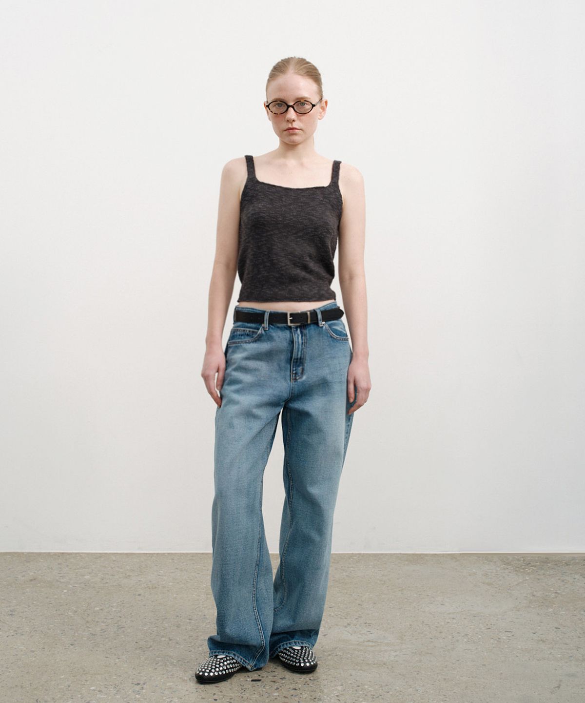 유라고(URAGO) Square leather belt