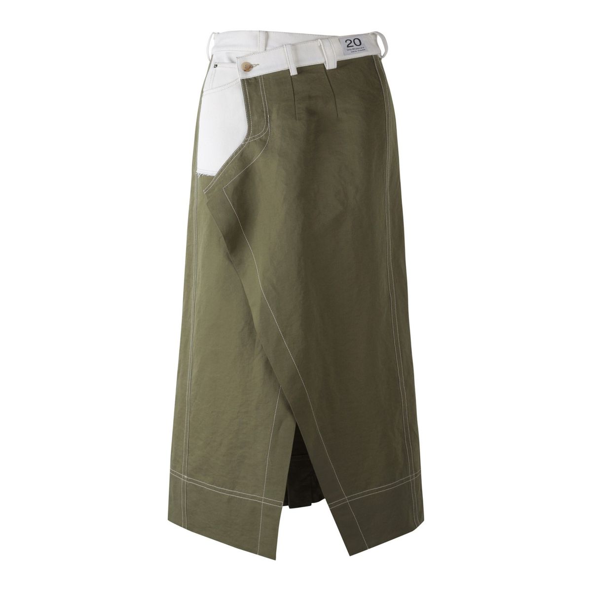 래코드(RECODE) Pants Detail Overlap Skirt_RQKAS24535KHX