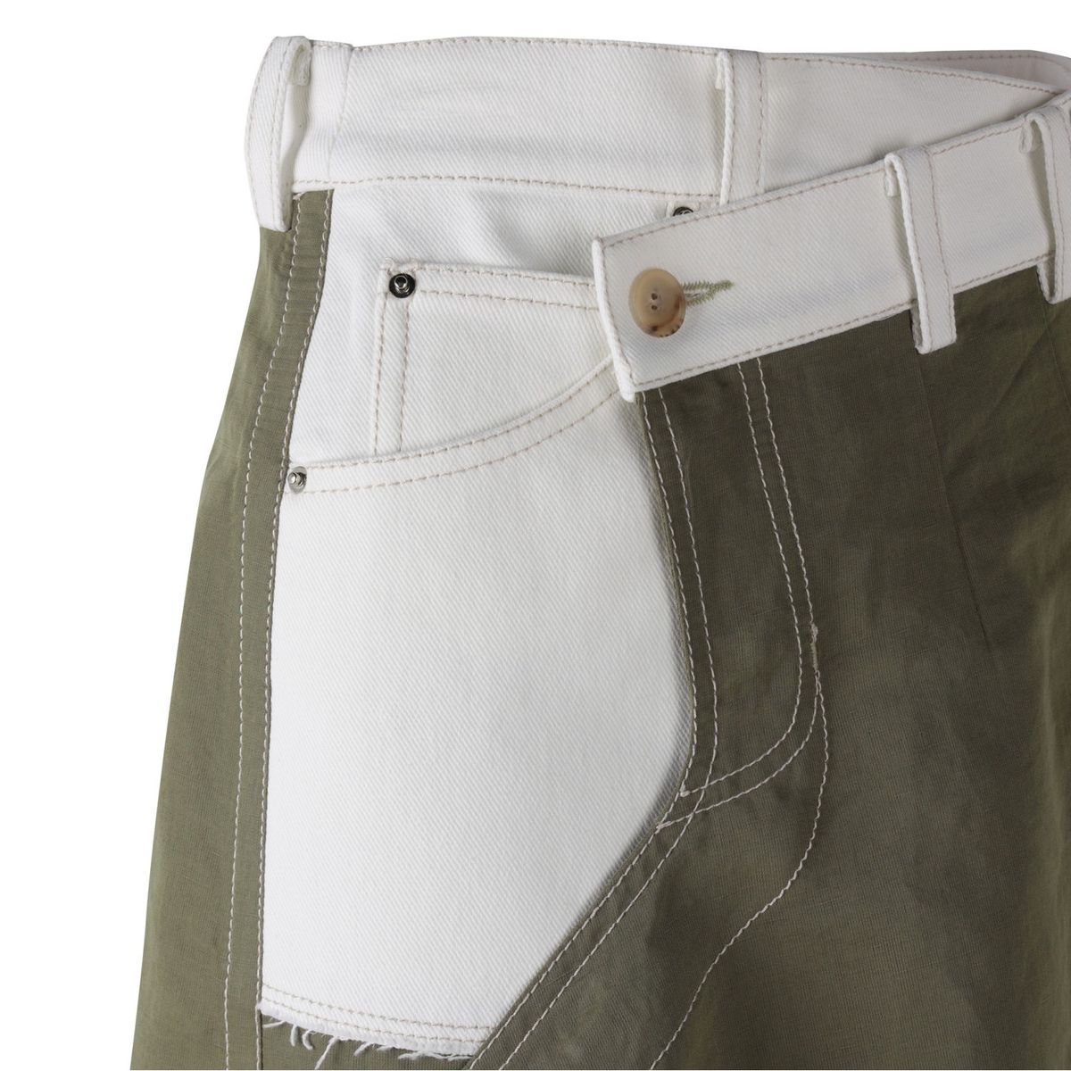 래코드(RECODE) Pants Detail Overlap Skirt_RQKAS24535KHX