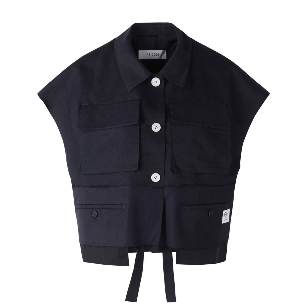 래코드(RECODE) Layered Pocket Vest_RQVAS24506NYX