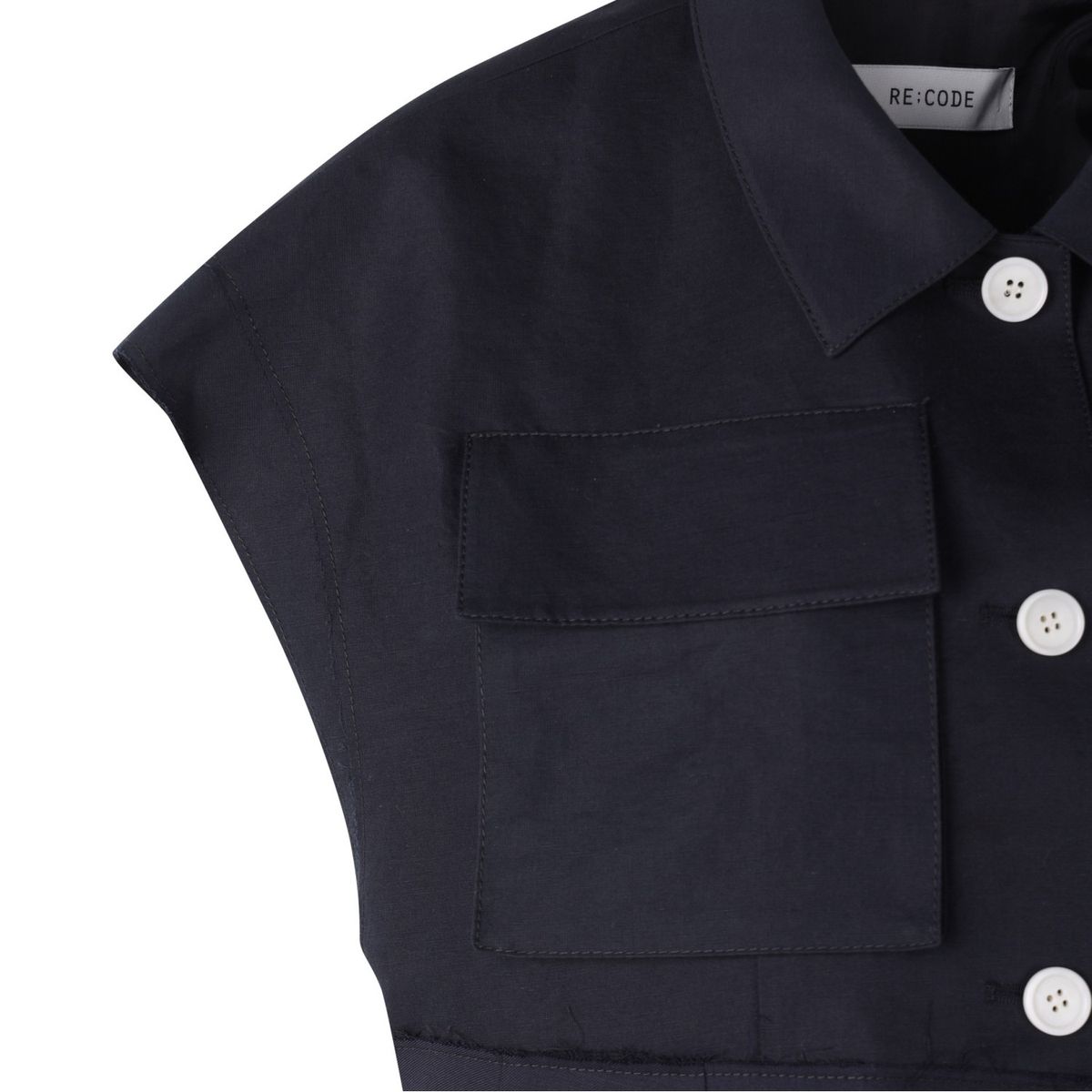 래코드(RECODE) Layered Pocket Vest_RQVAS24506NYX