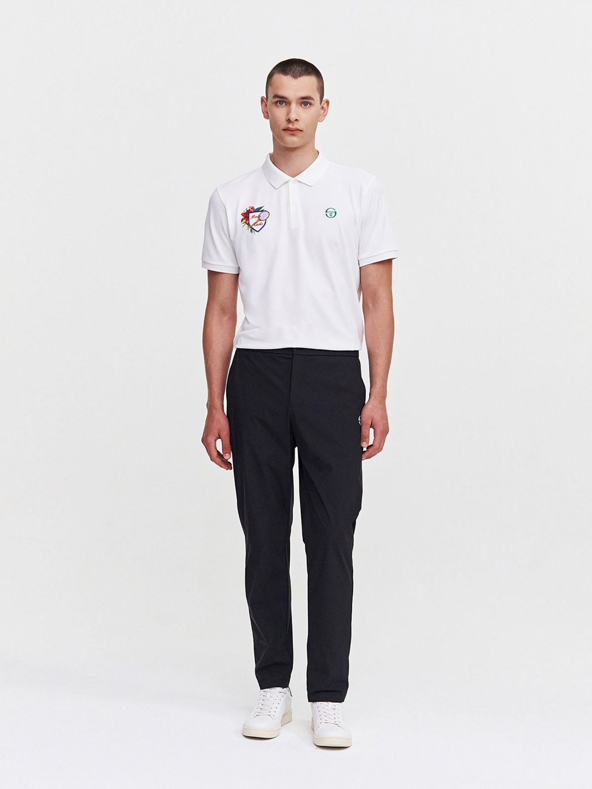세르지오 타키니(SERGIO TACCHINI) M MC 그래픽 반팔 폴로 셔츠 (White)