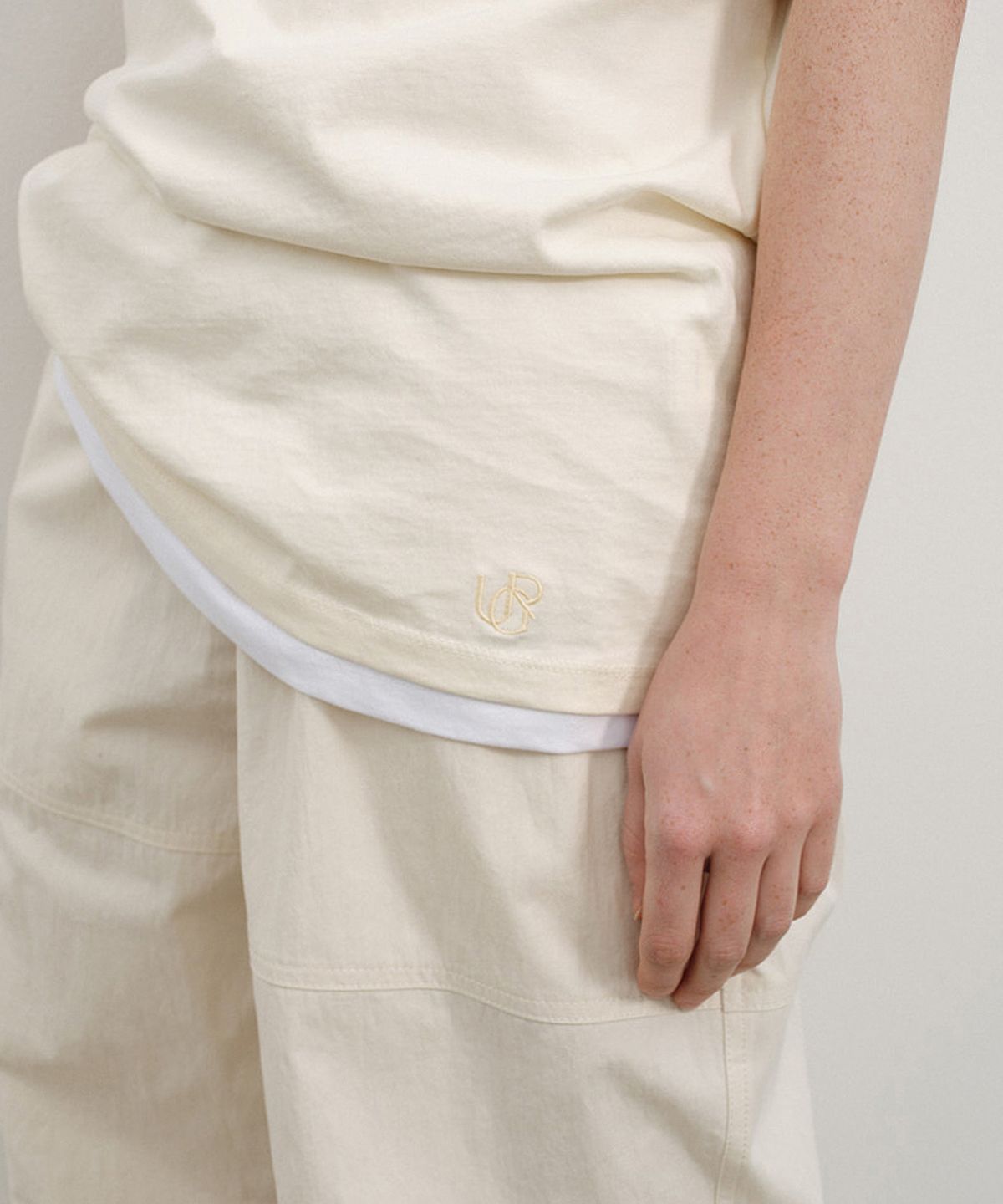 유라고(URAGO) Logo cotton boxy t-shirt