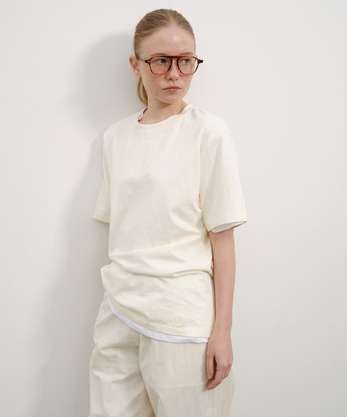 유라고(URAGO) Logo cotton boxy t-shirt