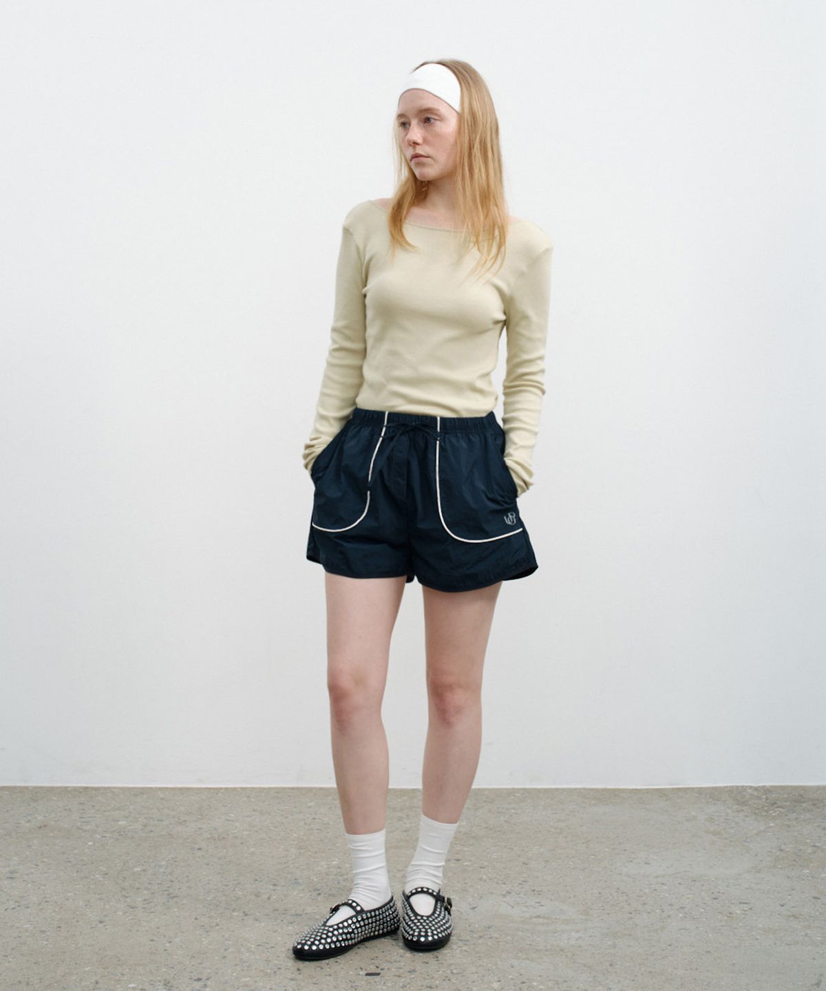 유라고(URAGO) Sporty wind breaker shorts