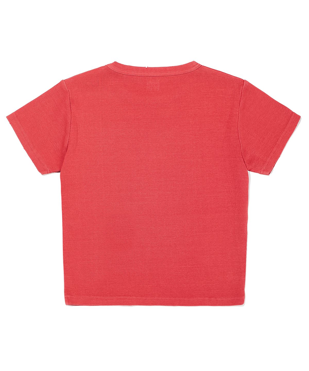 브라운브레스(BROWNBREATH) W TAG PIGMENT CROP TEE - RED