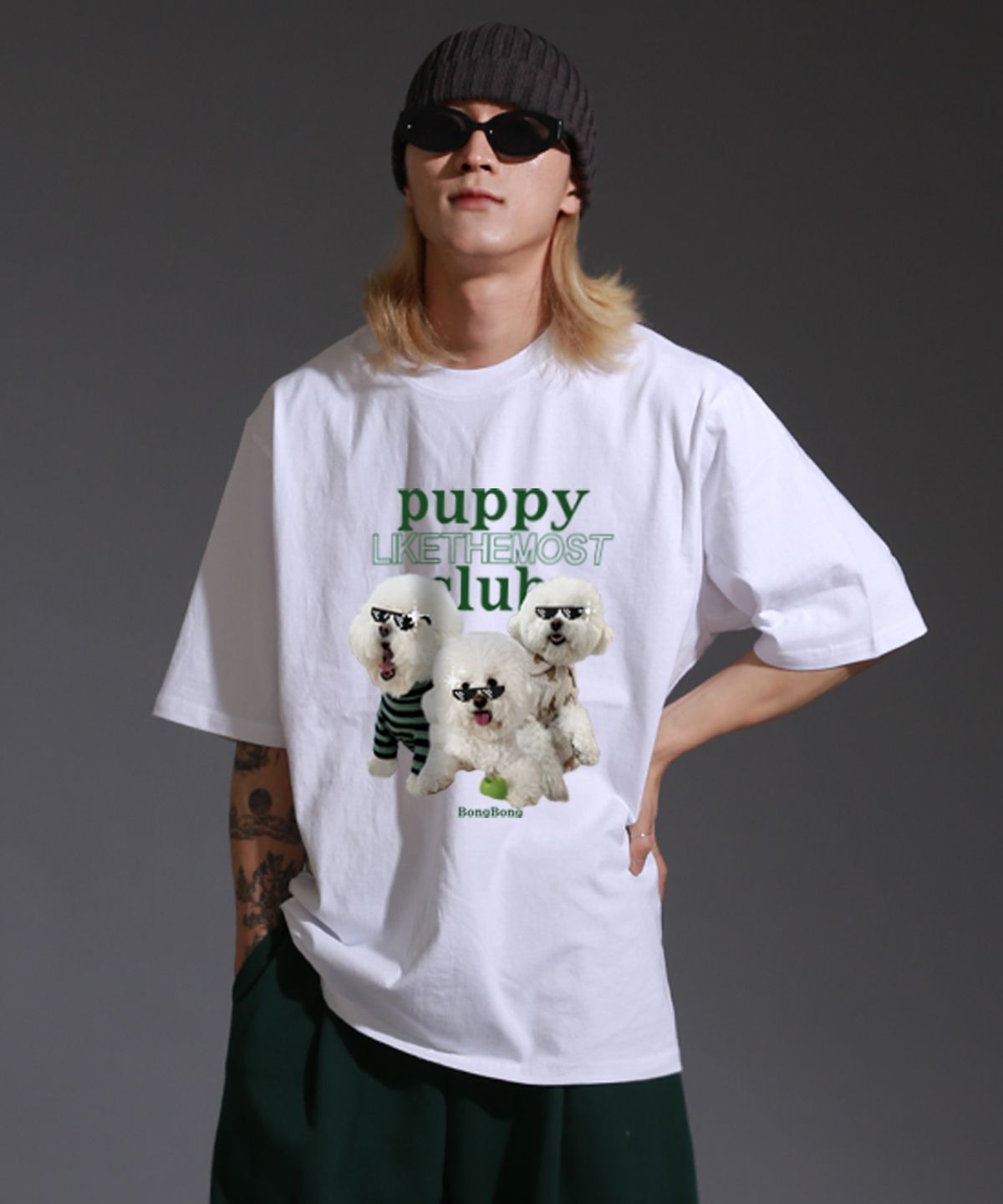 라이크더모스트(LIKE THE MOST) 봉봉이 레귤러 or 오버 티셔츠 2colors