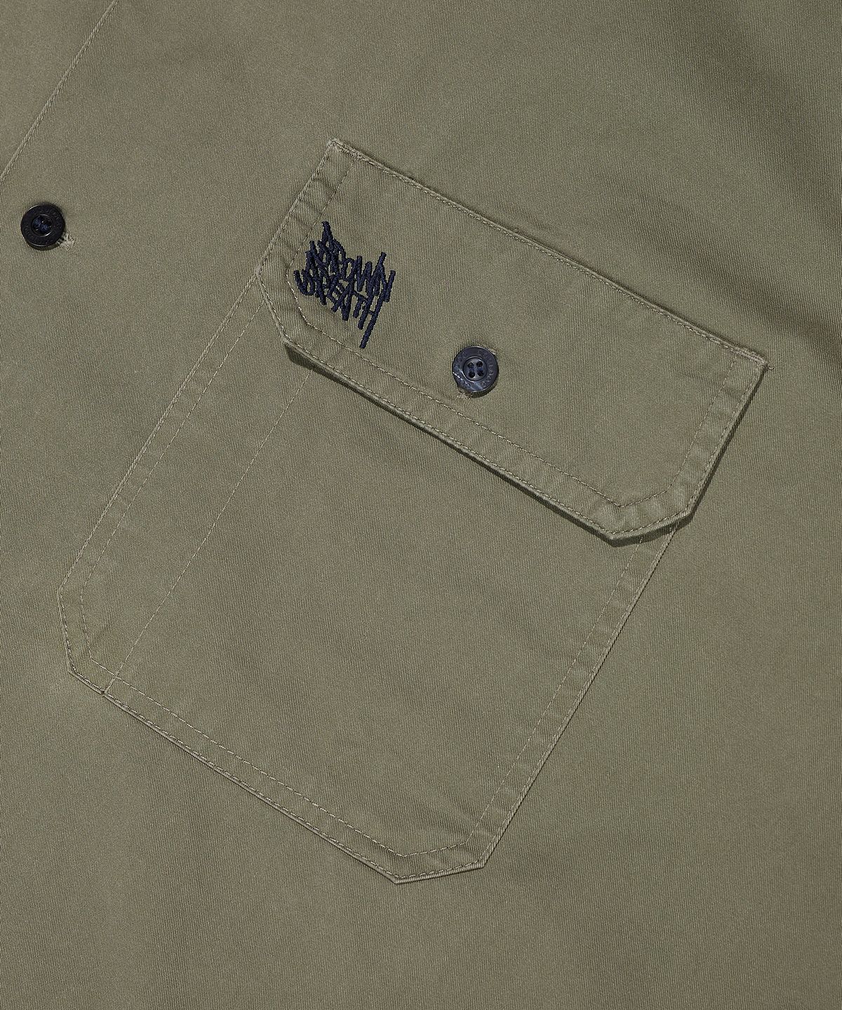 브라운브레스(BROWNBREATH) BB WASHED WORK SHIRT - KHAKI