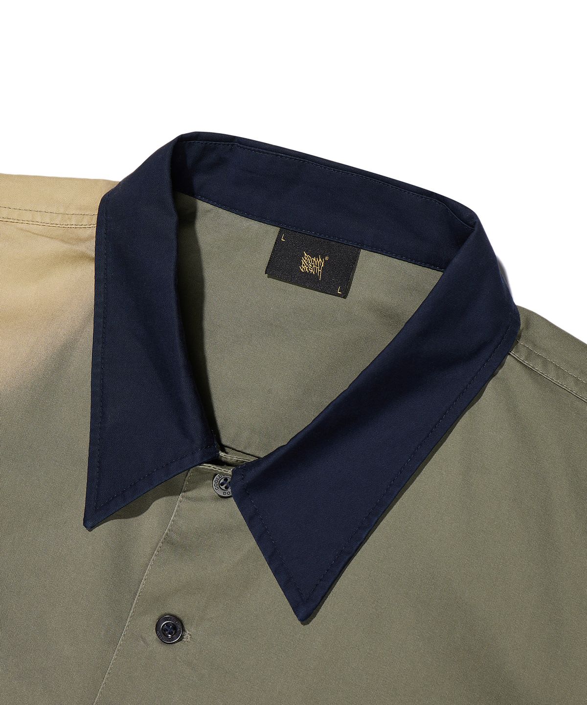 브라운브레스(BROWNBREATH) BB WASHED WORK SHIRT - KHAKI