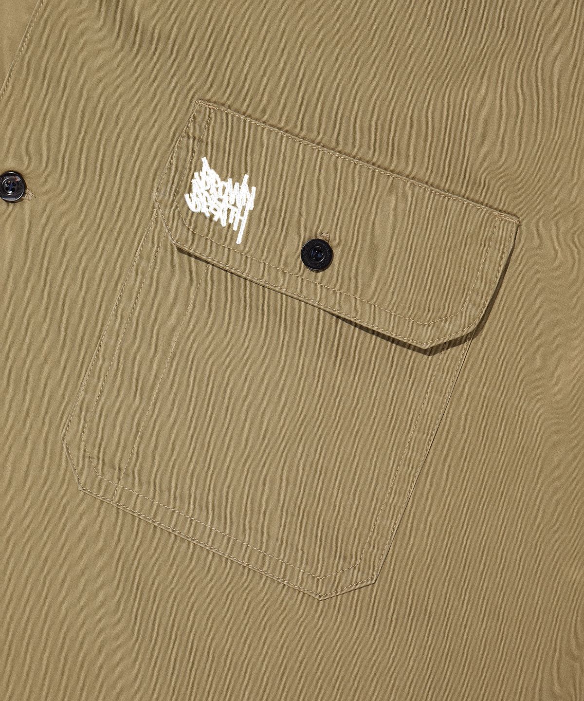브라운브레스(BROWNBREATH) BB WASHED WORK SHIRT - BROWN