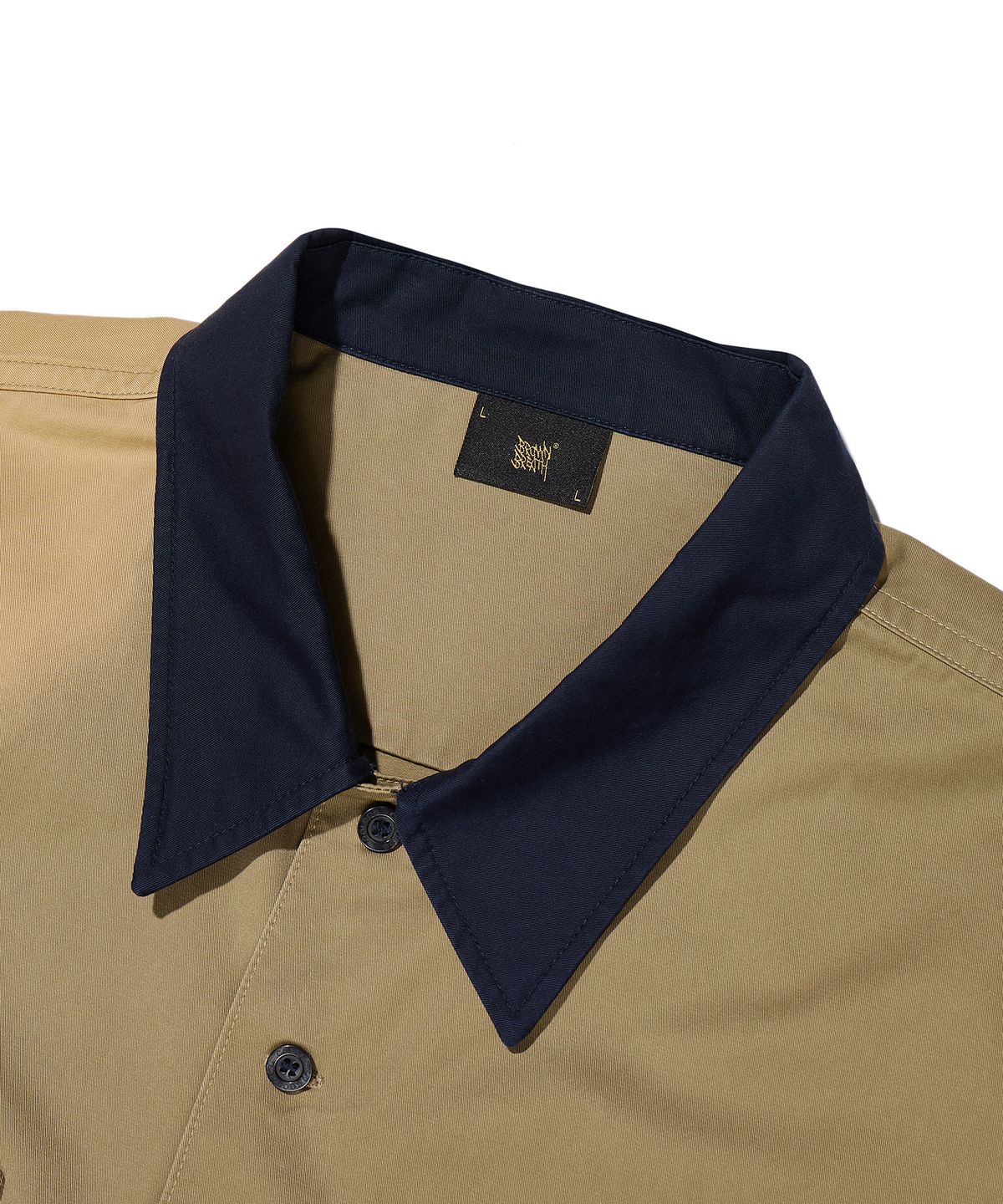 브라운브레스(BROWNBREATH) BB WASHED WORK SHIRT - BROWN