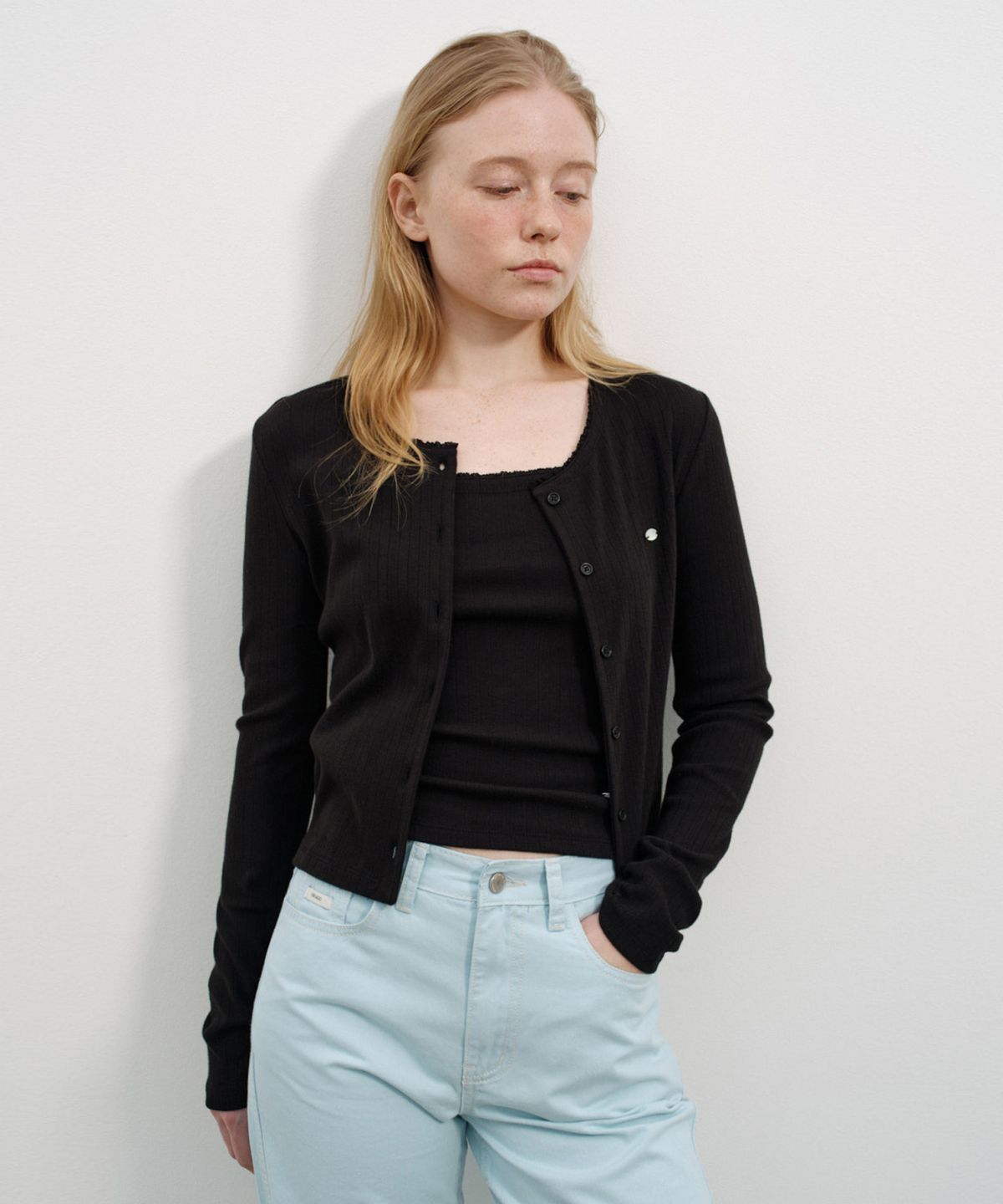 유라고(URAGO) Eyelet lace cardigan