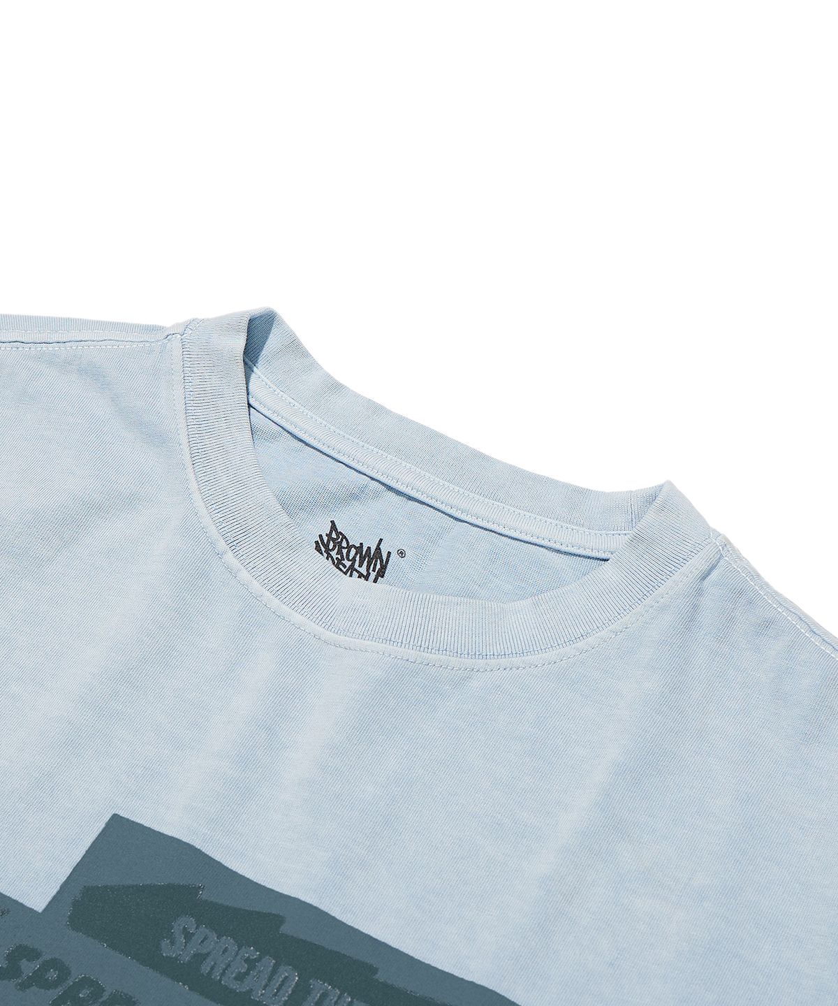 브라운브레스(BROWNBREATH) ADS PIGMENT TEE - BLUE