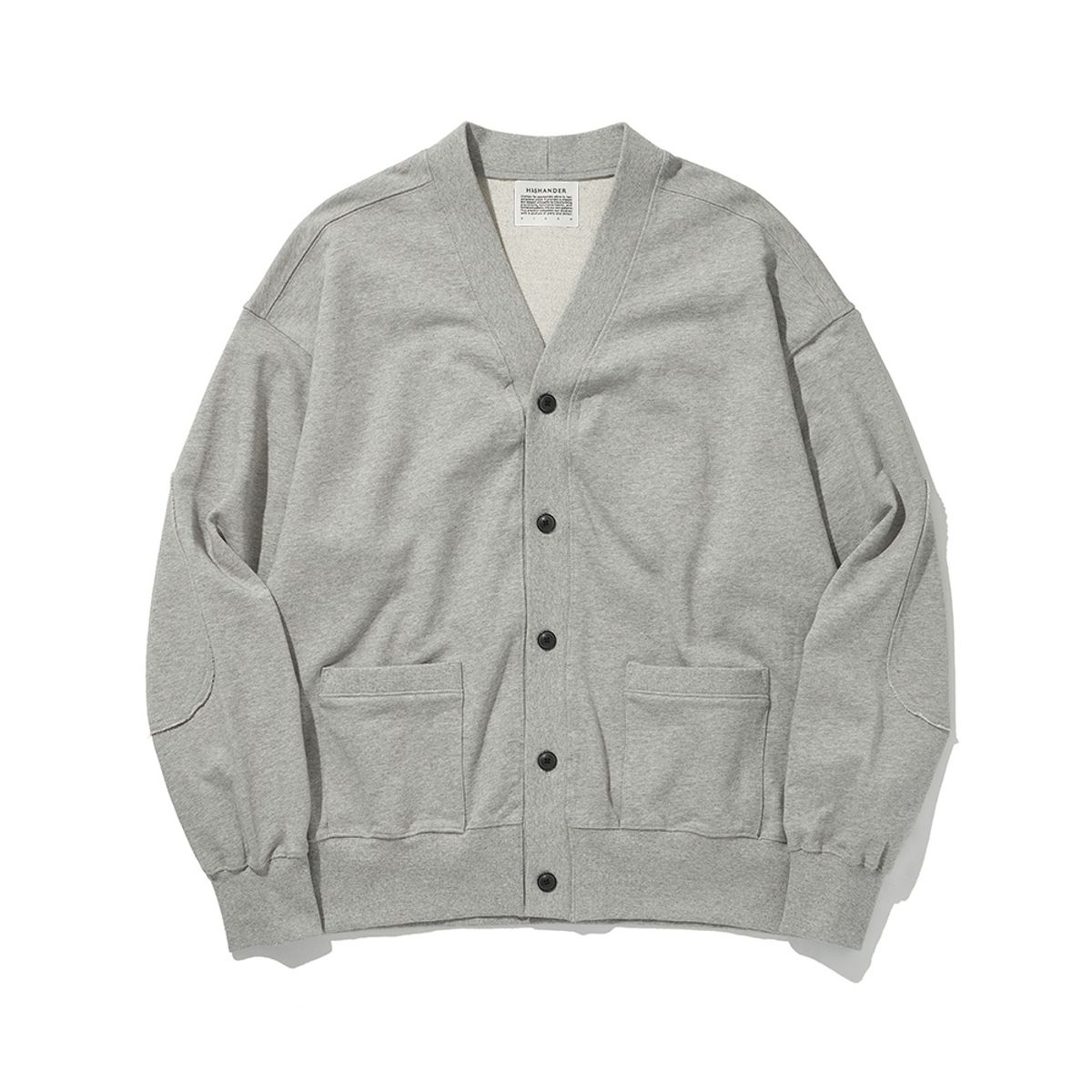히즈핸더(HISHANDER) SWEAT CARDIGAN [Melange Grey]