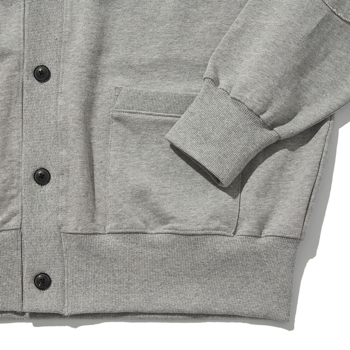 히즈핸더(HISHANDER) SWEAT CARDIGAN [Melange Grey]