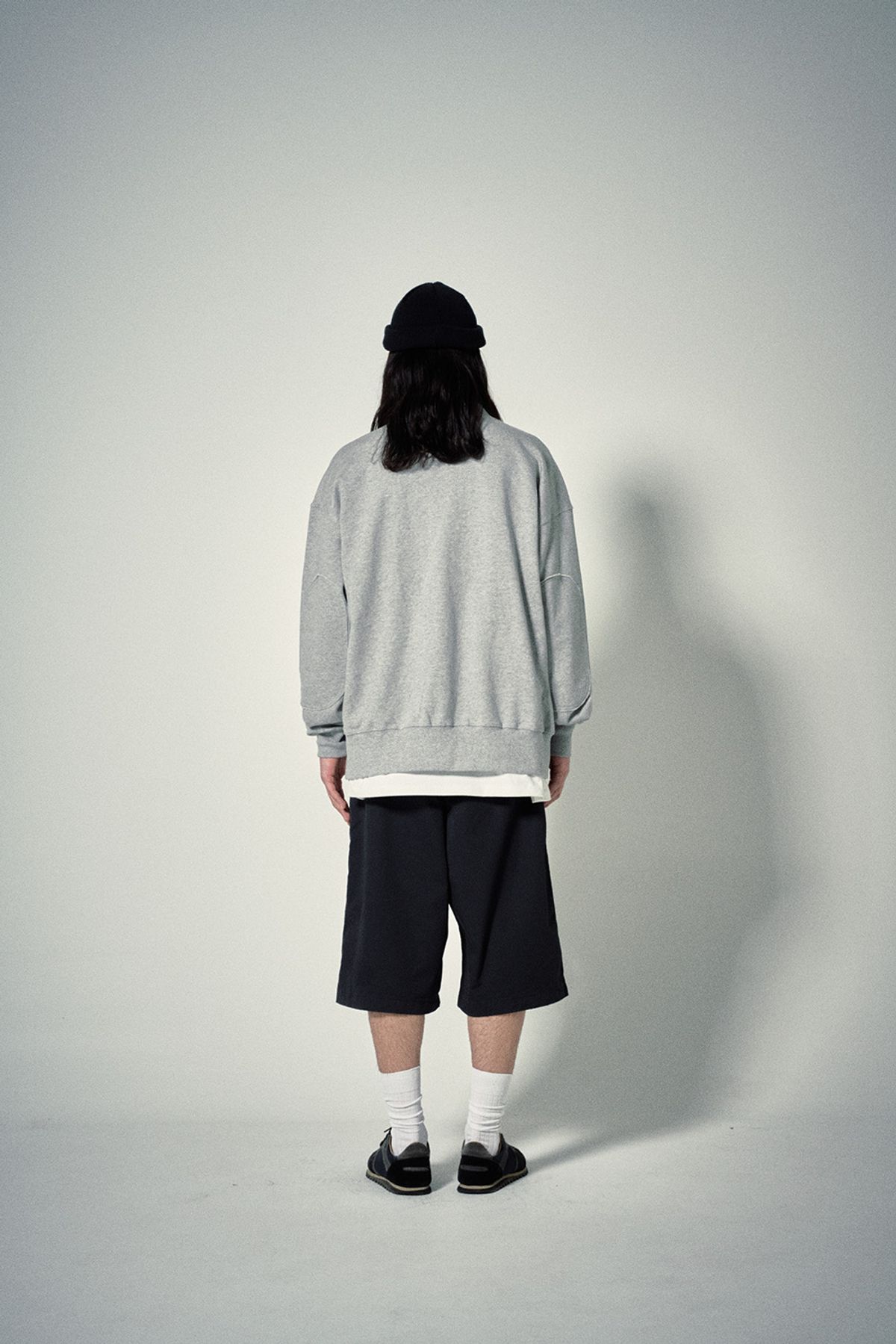 히즈핸더(HISHANDER) SWEAT CARDIGAN [Melange Grey]
