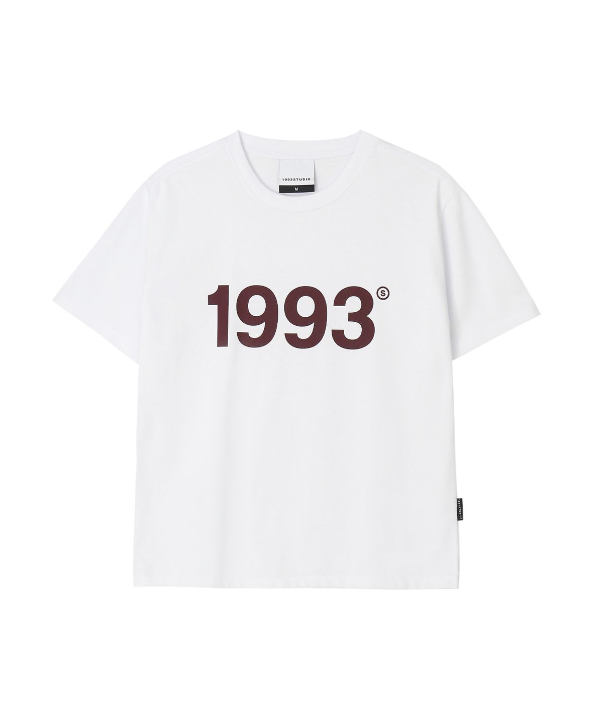 1993스튜디오(1993STUDIO) 1993 빅로고 우먼 레귤러핏 티셔츠_화이트