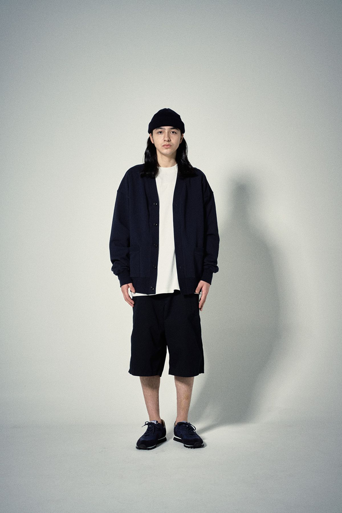 히즈핸더(HISHANDER) SWEAT CARDIGAN [Navy]