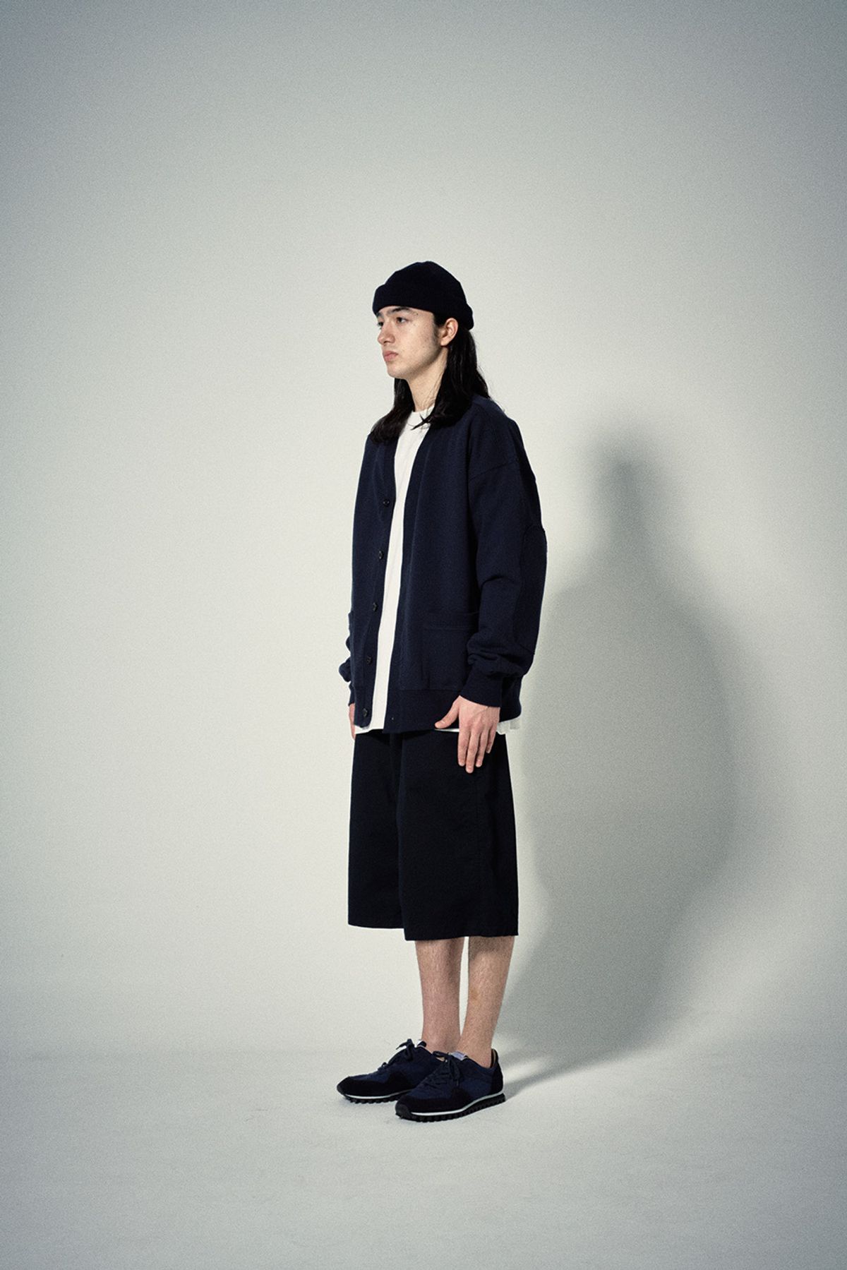 히즈핸더(HISHANDER) SWEAT CARDIGAN [Navy]