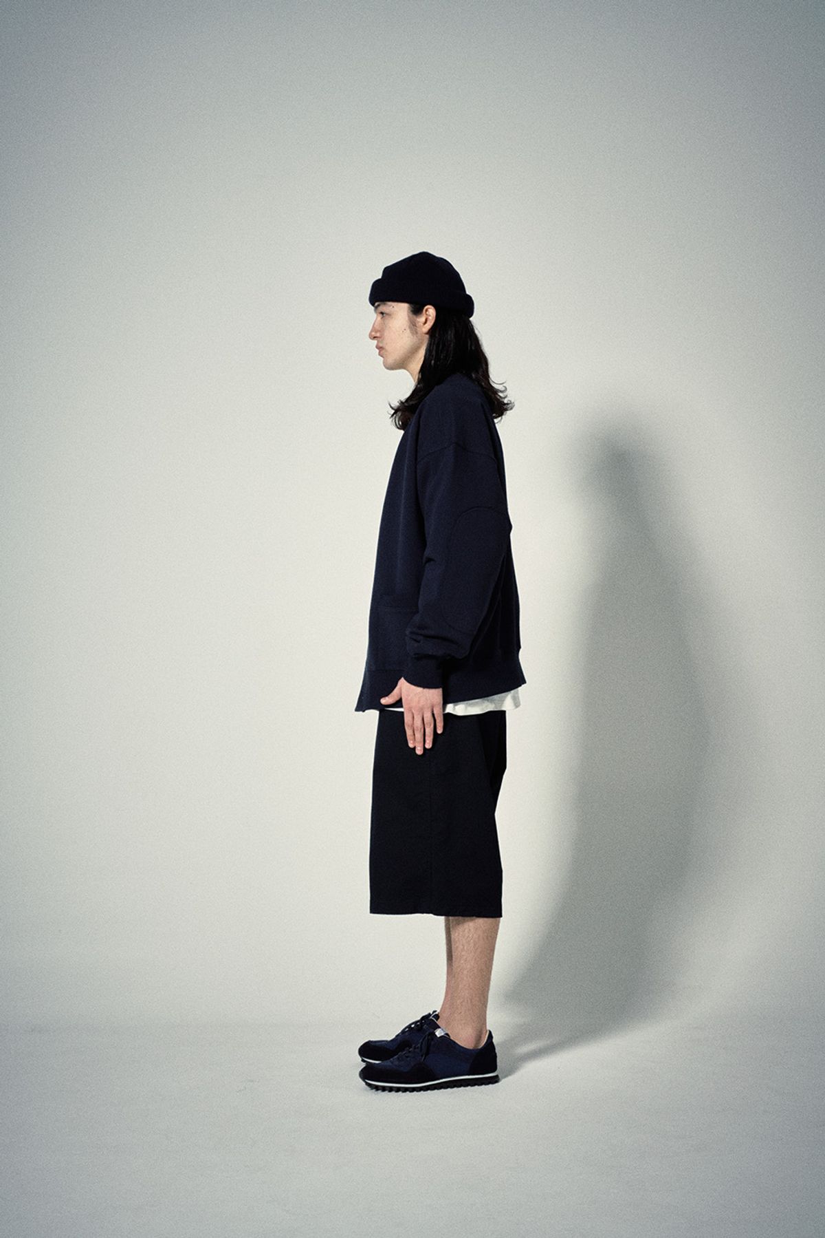 히즈핸더(HISHANDER) SWEAT CARDIGAN [Navy]