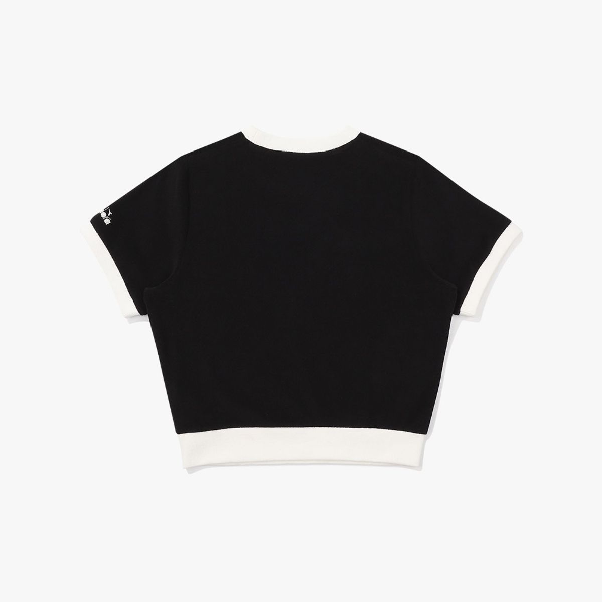 디아도라(diadora) 카리나 테리 링거 반팔 티셔츠 우먼 BLACK
