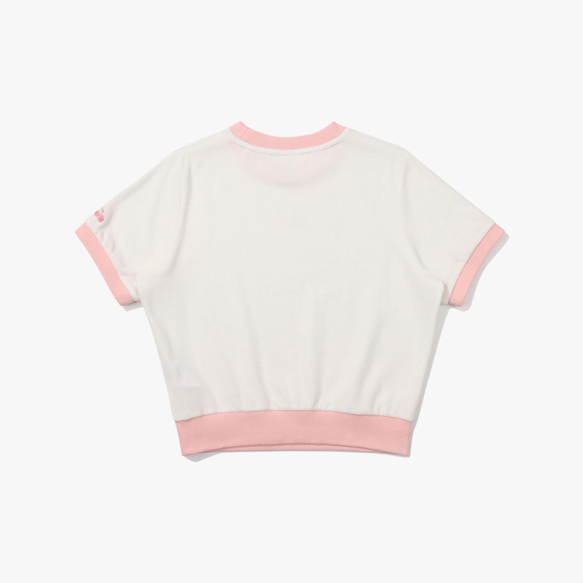 디아도라(diadora) 카리나 테리 링거 반팔 티셔츠 우먼 OFF WHITE