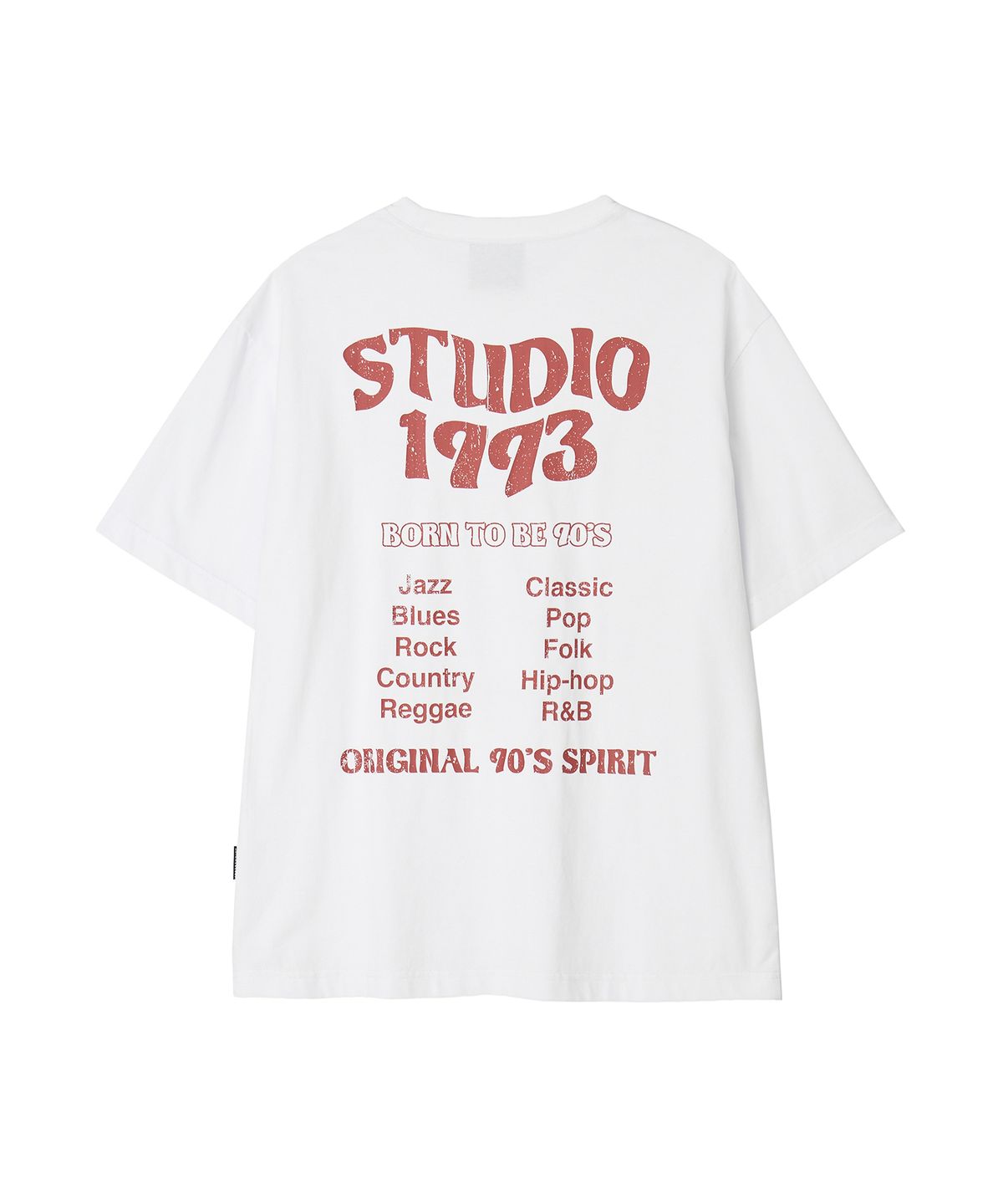1993스튜디오(1993STUDIO) 웨이브 스튜디오 그래픽 티셔츠_화이트