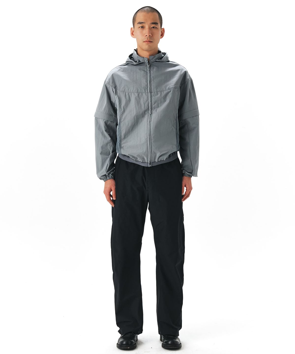 이이(EE) DETACHABLE WINDBREAKER GREY