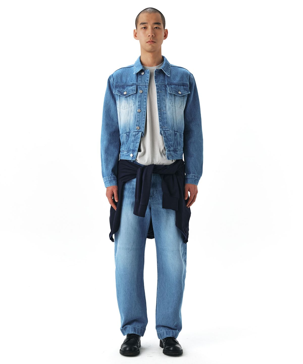 이이(EE) DENIM JACKET BLUE